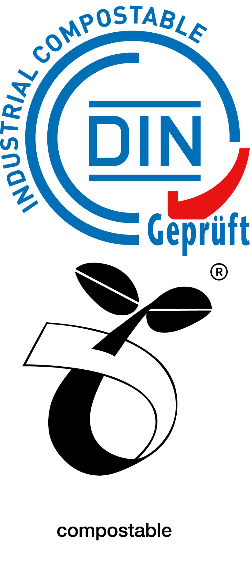 2020年9月通過德國萊茵驗證生物性塑膠可堆肥標章